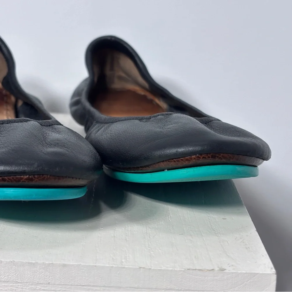 EUC Tieks By Gavrieli Women’s Matte Black Leather Flats Ballet Size 10 US - Picture 5 of 12